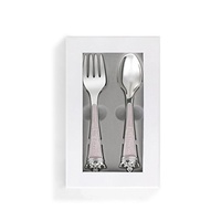 Demdaco Baby - Elegant Charms Princess Spoon & Fork Keepsake Gift Set