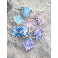 Ashdene Ocean Beauty Mug & Coaster - Peach Coral