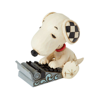 Peanuts by Jim Shore - Snoopy Typing Mini Figurine