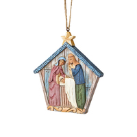Folklore by Jim Shore - Holy Family Nativity Hanging Ornament