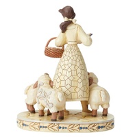 Jim Shore Disney Traditions - Beauty & the Beast Belle - Bookish Beauty White Woodland 