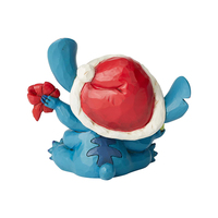 Jim Shore Disney Traditions - Lilo & Stitch Santa Stitch Wrapping Present - Bad Wrap