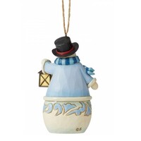 Heartwood Creek Hanging Ornaments - Snowman with Village Scene