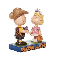 Peanuts by Jim Shore - Charlie Brown & Sally Halloween - Trick or Treat