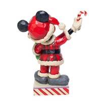 Jim Shore Disney Traditions - Mickey Mouse as Santa - Peppermint Surprise