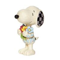 Peanuts by Jim Shore - Snoopy with Flowers Mini Figurine