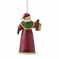 Jim Shore Heartwood Creek - Santa With Lantern Hanging Ornament