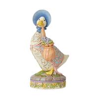 Beatrix Potter by Jim Shore - Jemima Puddle-Duck - Wearing A Shawl And A Poke Bonnet