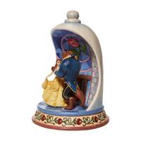 Jim Shore Disney Traditions - Beauty & the Beast Rose Dome - Enchanted Love