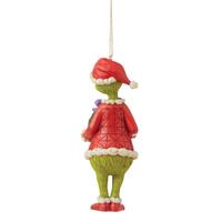 Dr Seuss The Grinch by Jim Shore - Grinch Holding Wreath Hanging Ornament