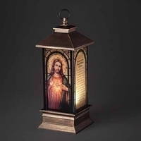 Roman Inc - LED Lantern Sacred Heart of Jesus