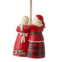 Jim Shore Heartwood Creek Highland Glen - Mr & Mrs Claus Hanging Ornament