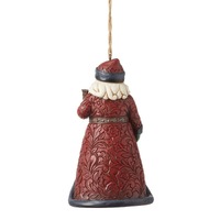 Jim Shore Heartwood Creek Holiday Manor - Santa with Bell Hanging Ornament