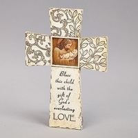 Joseph's Studio Baptism/Christening Wall Cross - Jesus Loves Me