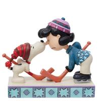 Peanuts by Jim Shore - Snoopy & Lucy Playing Hockey