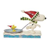 Peanuts by Jim Shore - Snoopy & Woodstock on Saucer