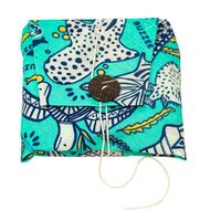 Buzzee Organic Beeswax Reusable Sandwich Wrap - Aqua