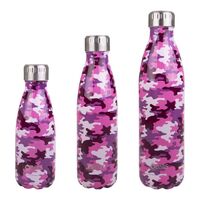 Oasis Insulated Drink Bottle - 750ml Camo Pink