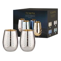 Tempa Estelle - Silver Tumbler Glass 2 Pack