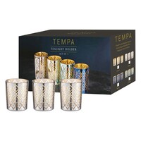 Tempa Estelle - Silver Tealight Glass 3 Pack