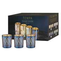 Tempa Estelle - Navy Tealight Glass 3 Pack