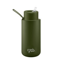 Disney x Frank Green Reusable Bottle - Ceramic 1L Limited Edition Disney Khaki Wall-e Straw Lid