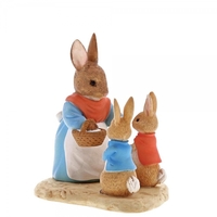 Beatrix Potter Miniature Collection Mrs. Rabbit, Flopsy and Peter