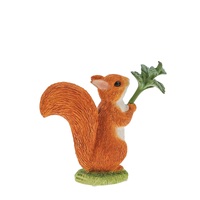 Beatrix Potter Peter Rabbit Miniature Figurine - Squirrel Nutkin With Nettle