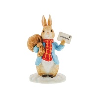 Beatrix Potter Winter Figurine - With Love From Peter Rabbit