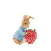 Beatrix Potter Peter Rabbit Figurine - Peter Rabbit With Strawberry