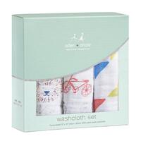 aden & anais Muslin Washcloths 3 Pack - Leader Of The Pack