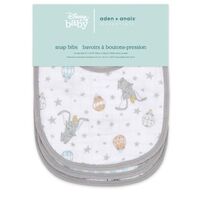aden & anais Essentials Disney Snap Bibs 3 Pack - Dumbo New Heights