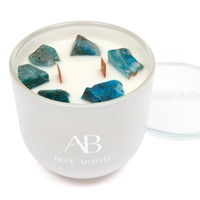 Aromabotanical Crystal Candle - Blue Apatite