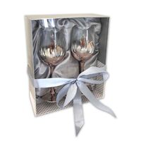 Rose Ombre Mr And Mrs Wine Glass Set