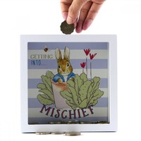 Beatrix Potter Peter Rabbit Money Bank - Getting Into Mischief