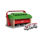 BRIO World Destination - Train Garage with Handle