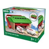 BRIO World Destination - Train Garage with Handle