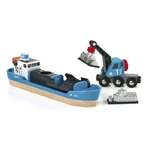BRIO World Vehicle - Container & Crane Wagon