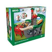 BRIO World Sets - Lift and Load Warehouse Set