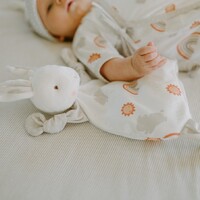 Bunnies By The Bay Knotty Teether Blankie - Little Sunshine
