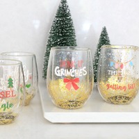 Splosh Christmas Stemless Glass - Grinches