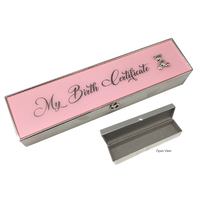 Birth Certificate Box - Pink