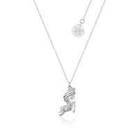 Disney Couture Kingdom - Frozen 2 - Elsa and Anna Break-Apart Necklace White Gold