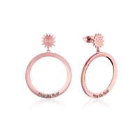 Disney Couture Kingdom - The Lion King - Hear Me Roar Hoop Earrings Rose Gold