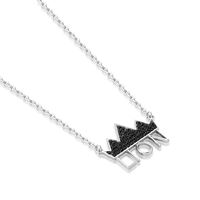 Disney Couture Kingdom - The Lion King - Crown Necklace White Gold
