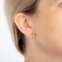 Disney Couture Kingdom - Winnie the Pooh - Piglet Stud Earrings Yellow Gold