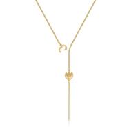 Disney Couture Kingdom - Aladdin - Jafar Snake Staff Necklace Yellow Gold