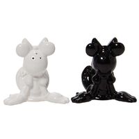 Disney Ceramics Salt and Pepper Shaker Set - Black & White Minnie Mouse