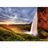 Heye Puzzle 1000pc - Alexander von Humboldt - Seljalandsfoss Waterfall