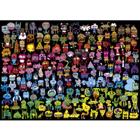 Heye Puzzle 1000pc - Jon Burgerman - Doodle Rainbow